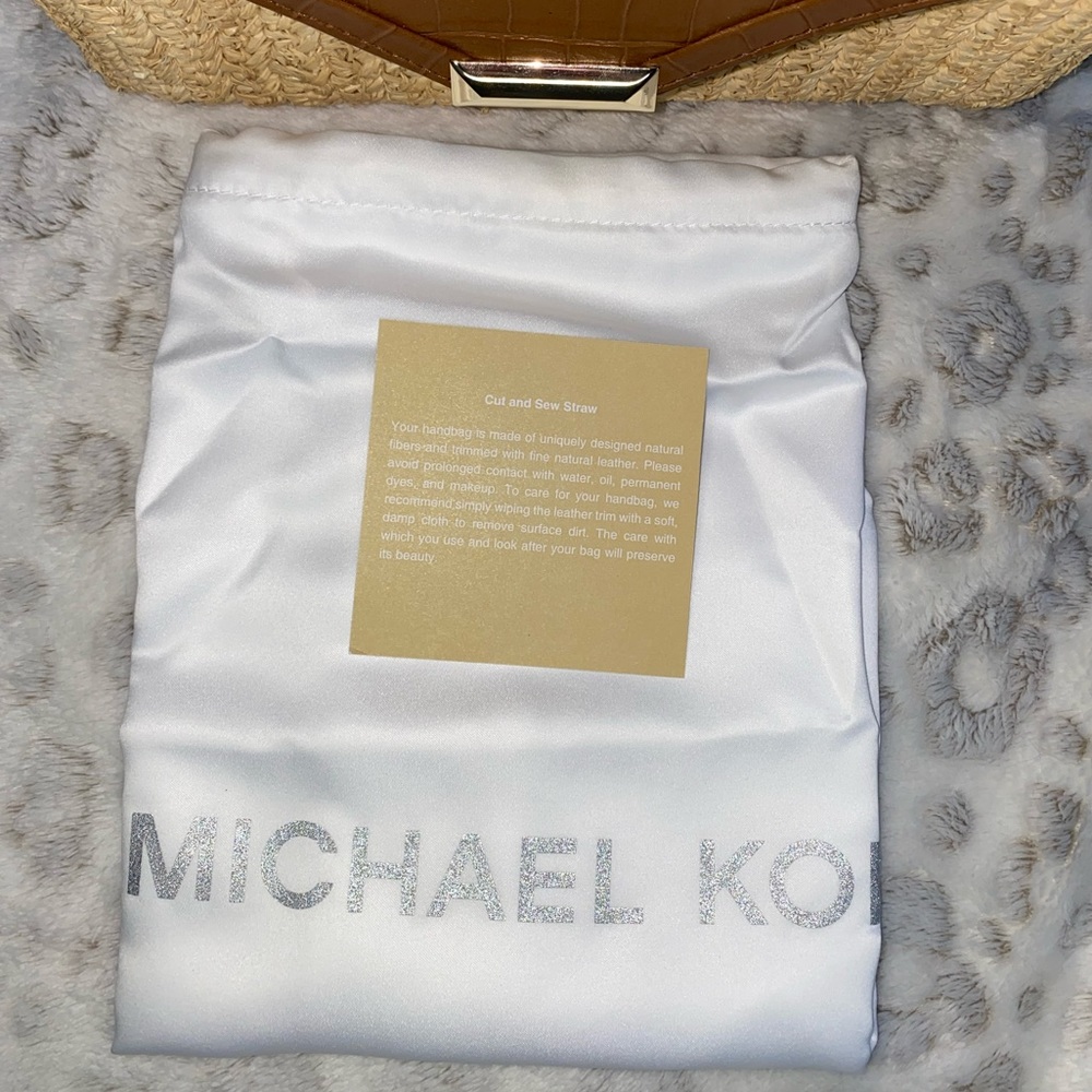 Michael Kors Whitney Straw Shoulder Bag - Picture 5 of 11